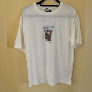 Pull&Bear Henri Lebasque Short Sleeve White Graphic T-shirt Size M NWT